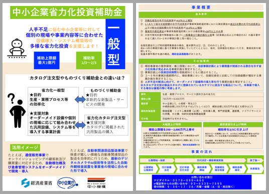 省力化投資補助金 一般型概要